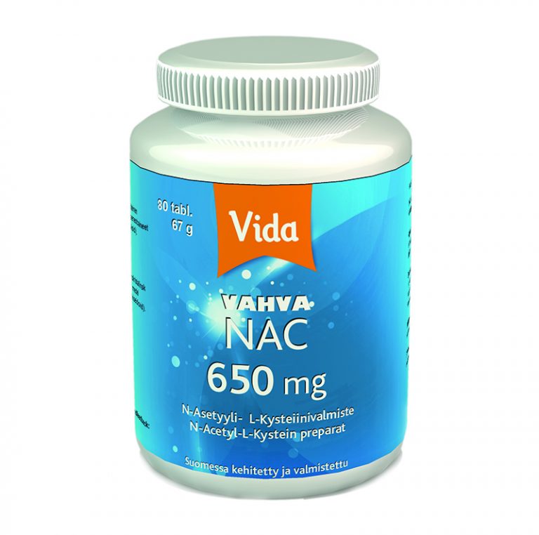 Vida Vahva NAC 650 Mg 30 Tabl Luontaistuote Jasmin