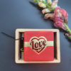 Olivos Love you -palasaippua Bambu saippua-alustalla - Valmis lahjaidea