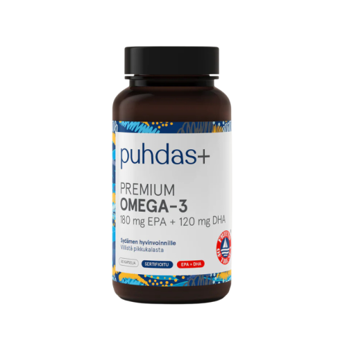 Puhdas+ Premium Omega-3 180 mg EPA + 120 mg DHA