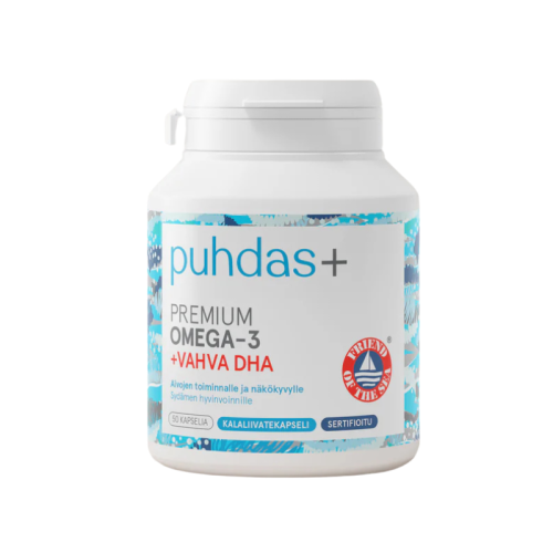 Premium Omega-3 + Vahva DHA kapseli - huomaa päiväys 8/2024