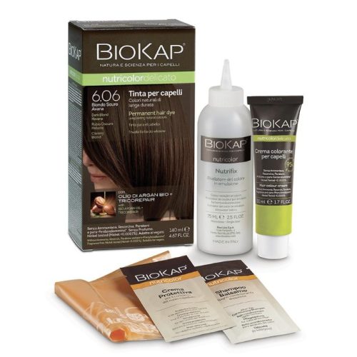 Biokap Nutricolor Delicato - Kestoväri Dark Blond Havana 6.06