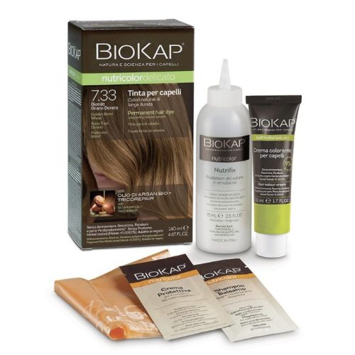 Biokap Nutricolor Delicato - Kestoväri Golden Blond Wheat 7.33