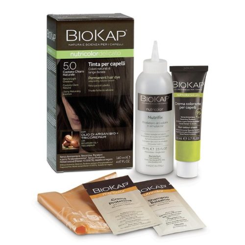 Biokap Nutricolor Delicato - Kestoväri Natural Light Chestnut 5.0