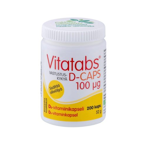 Hankintatukku Vitatabs D-Caps 100 µg