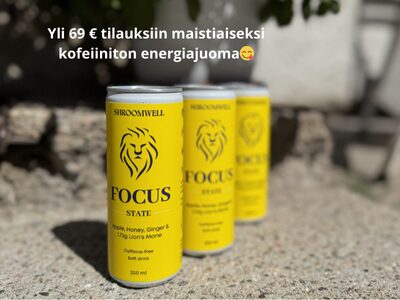 Lahjaksi Lion´s Mane Focus energiajuoma