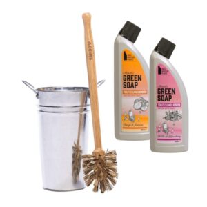 WC -setti - Bambu wc-harja ja -astia & pesuaineet