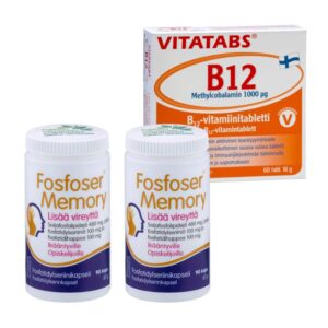 Hankintatukku Fosfoser Memory TUPLATARJOUS + lahjaksi B12-vitamiini