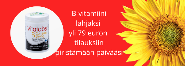 Lahjaksi tilauksiin B-vitamiini